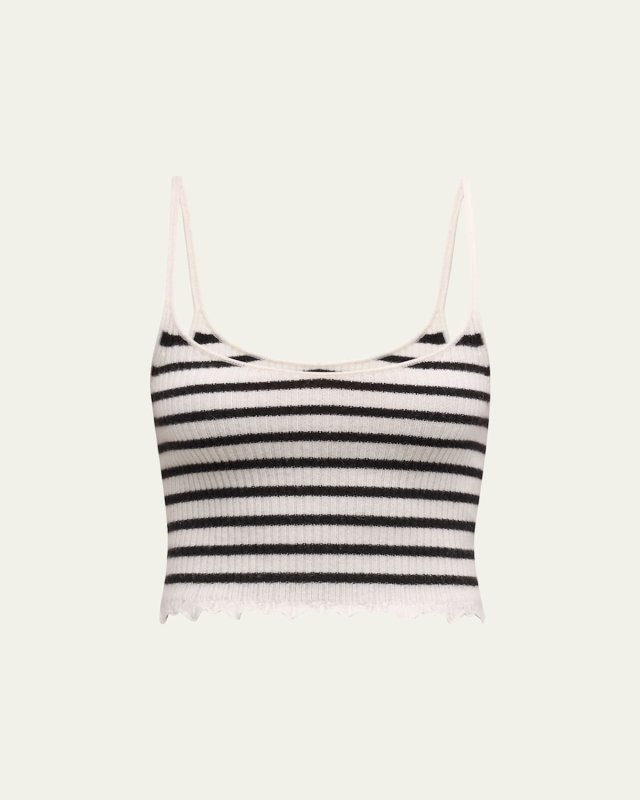 Klea Stripe Cropped Tank Top